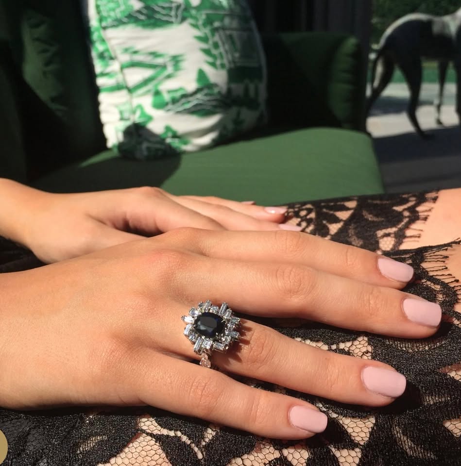 Canturi 'Stella' Ring - Australian Sapphire & VS Diamonds