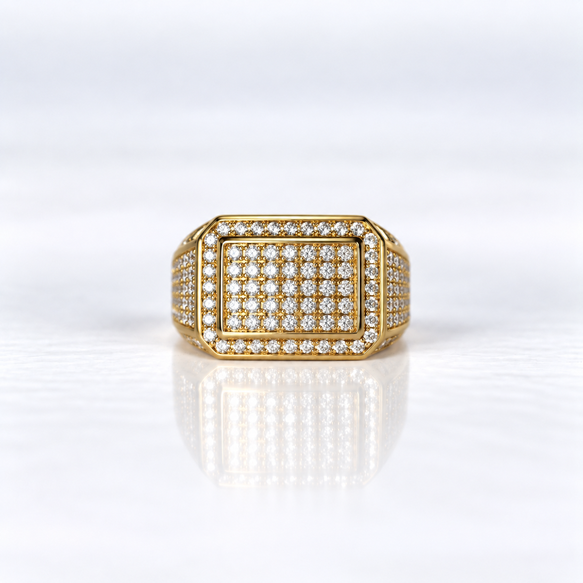 10ct Yellow Gold 2.00ct Diamond-Set Men’s Ring