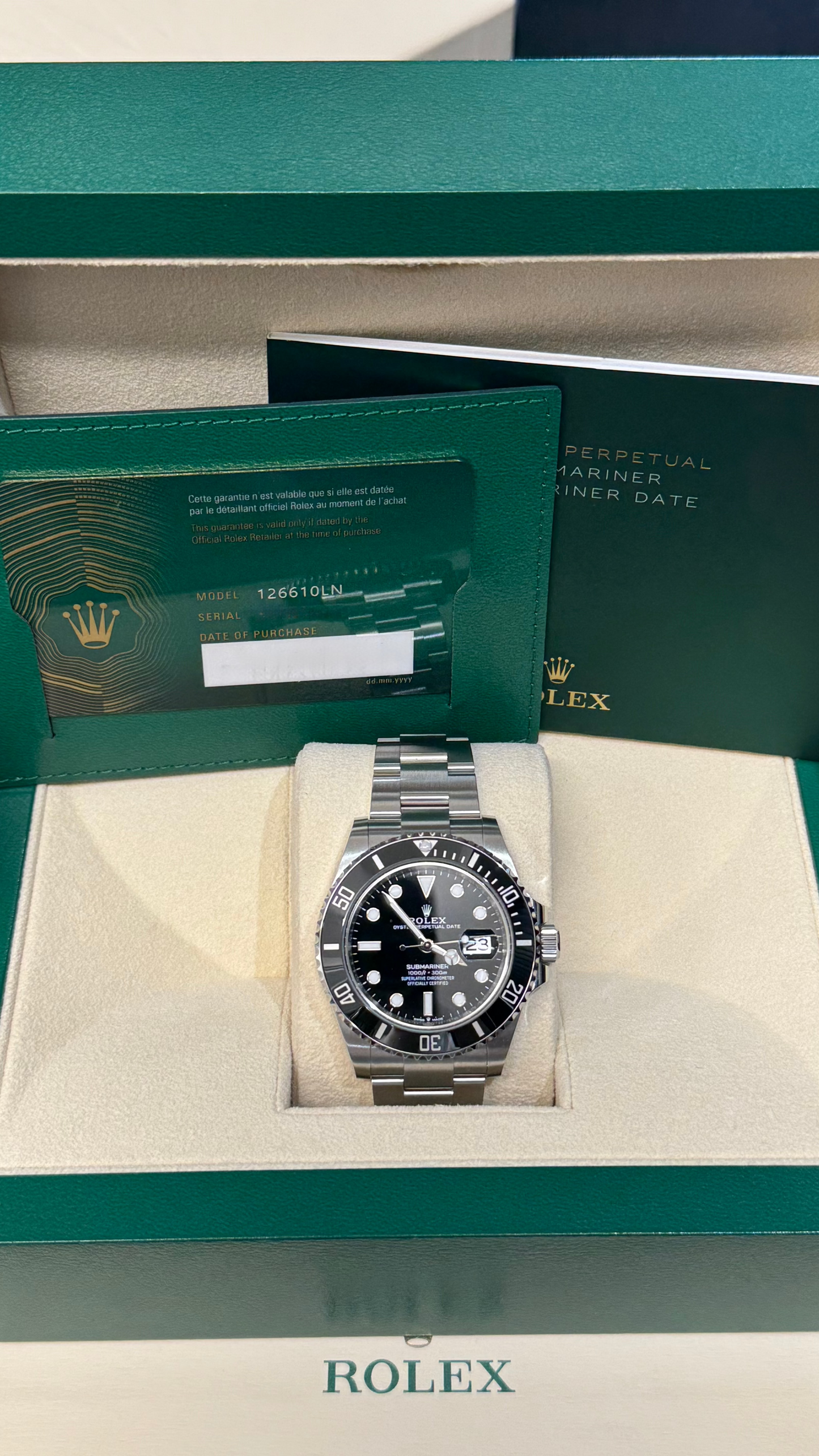 2023 Rolex Submariner Date - 41mm - 126110LN