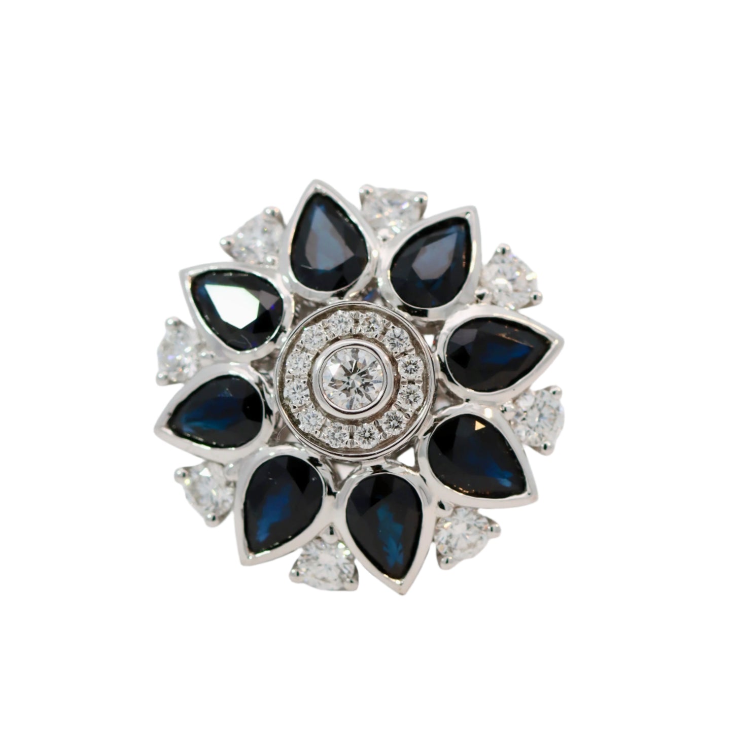 18K White Gold 'The Sophia' Ring - 1.00ct TDW H/I SI - Australian Sapphires - Ltd Ed 1 of 50