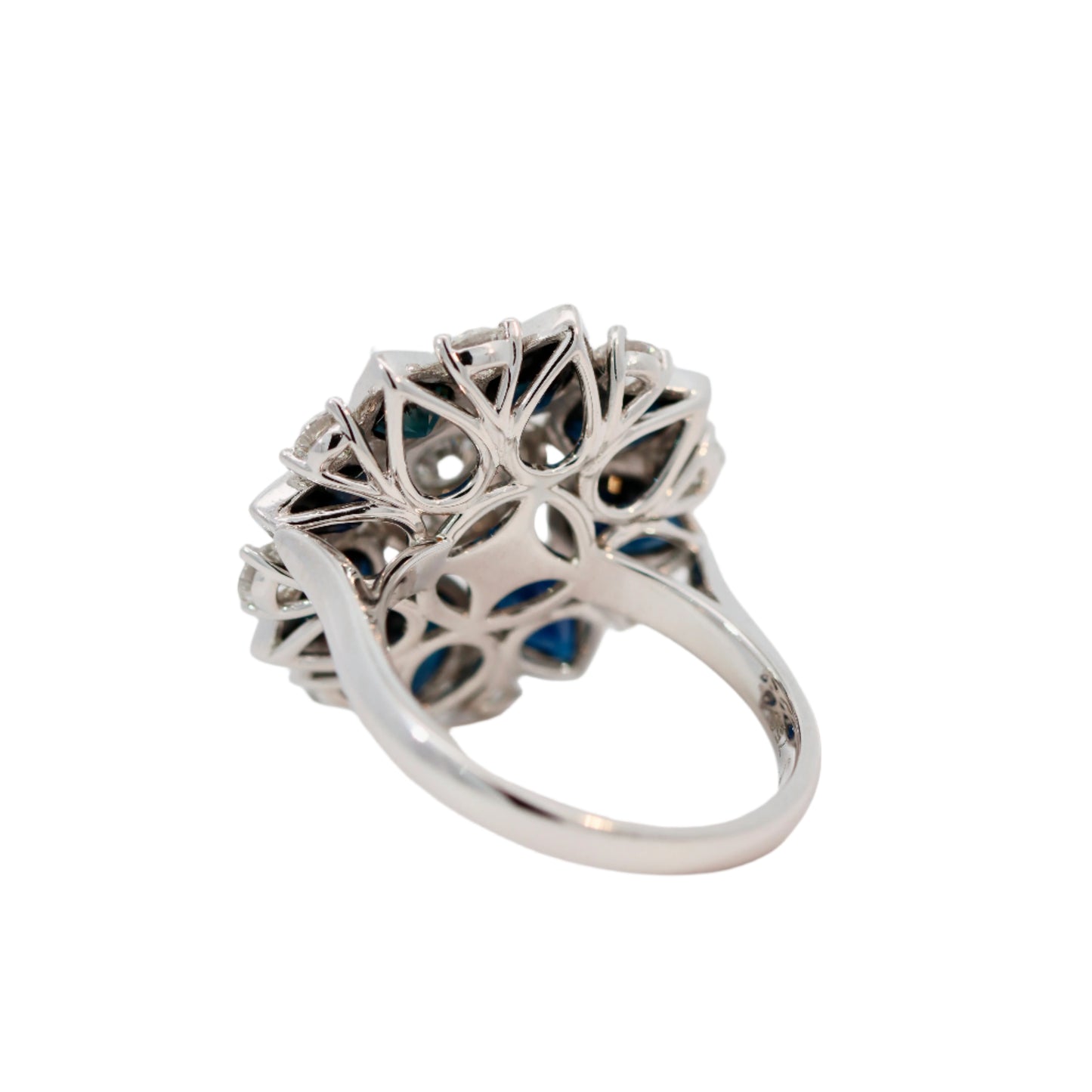 18K White Gold 'The Sophia' Ring - 1.00ct TDW H/I SI - Australian Sapphires - Ltd Ed 1 of 50