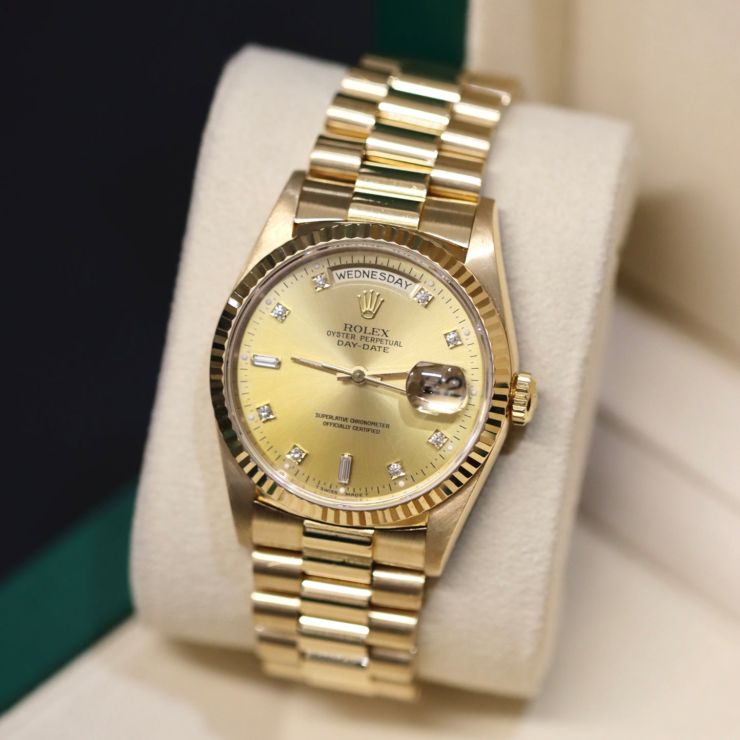 Rolex Day-Date 36MM - 18238 - Diamond Dial
