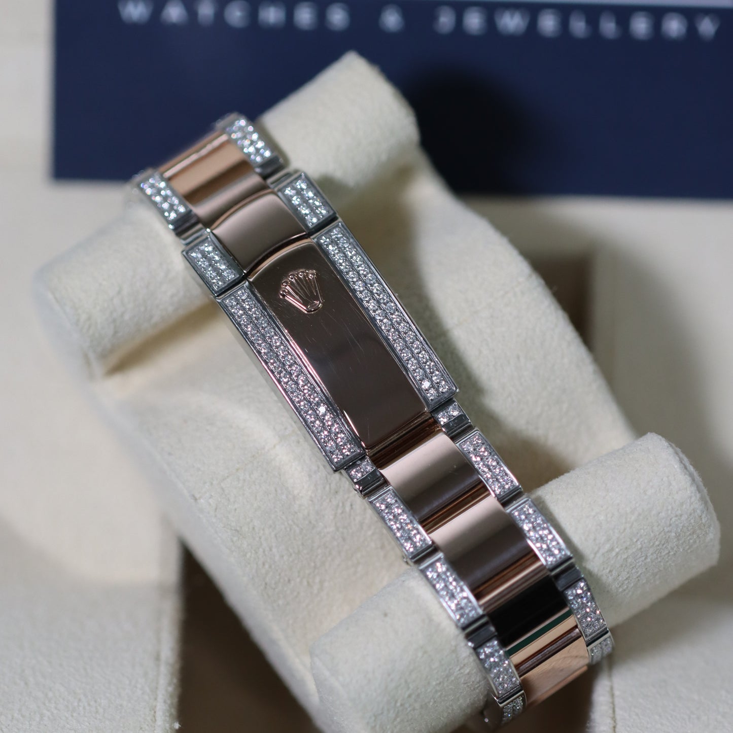 Rolex Datejust 41mm Everose Wimbeldon Diamond Set