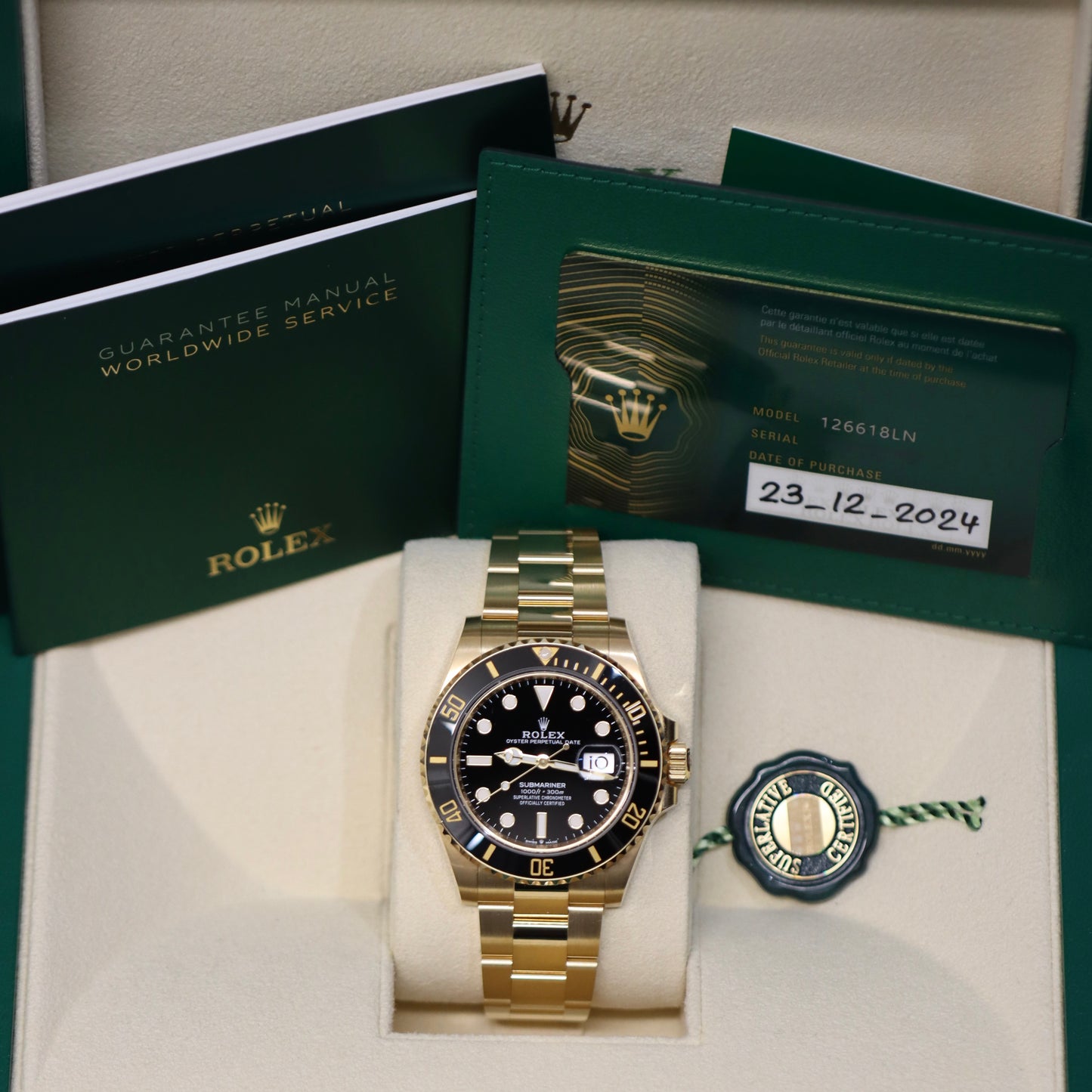 2024 Rolex Submariner 41MM - 126618LN - Box & Papers