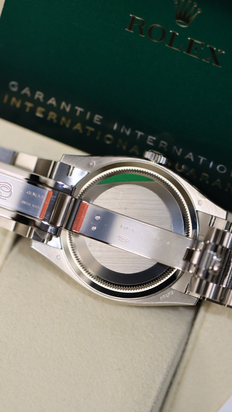 Rolex Day Date PINK OPAL DIAL 36mm White Gold 128349RB