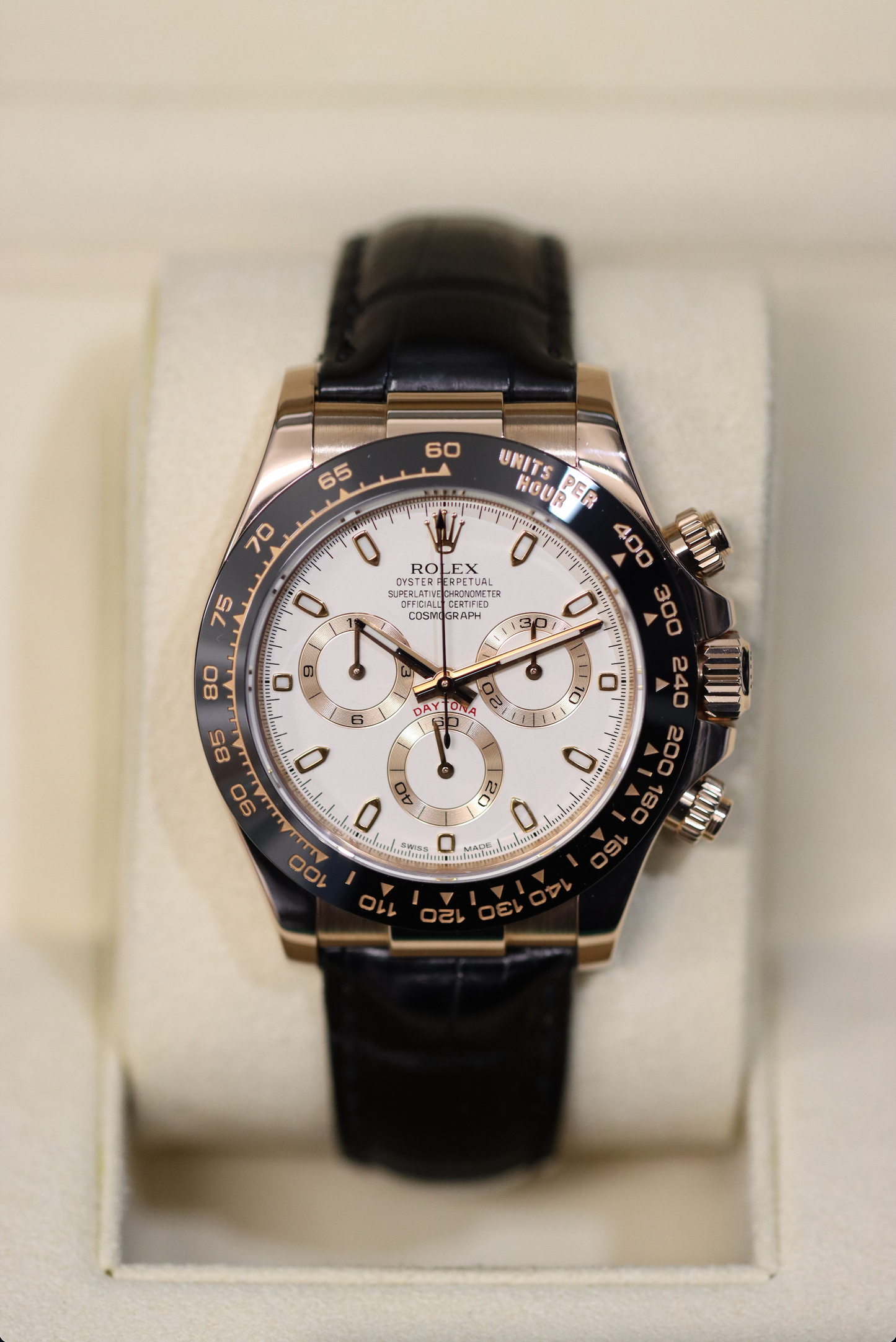 Rolex Daytona 116515LN - Ivory White - Everose Gold