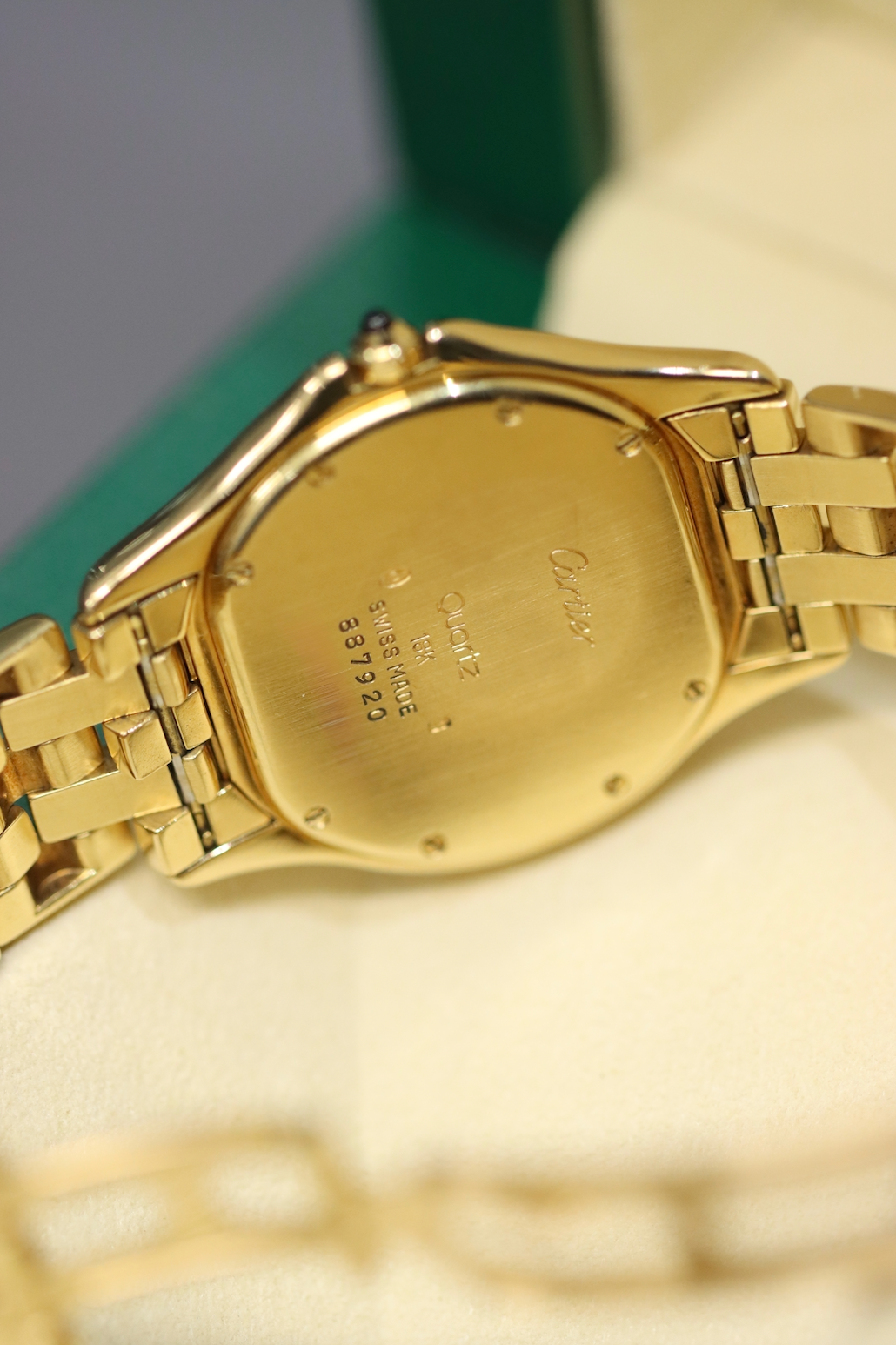 18K Gold Cartier Cougar 33.5mm