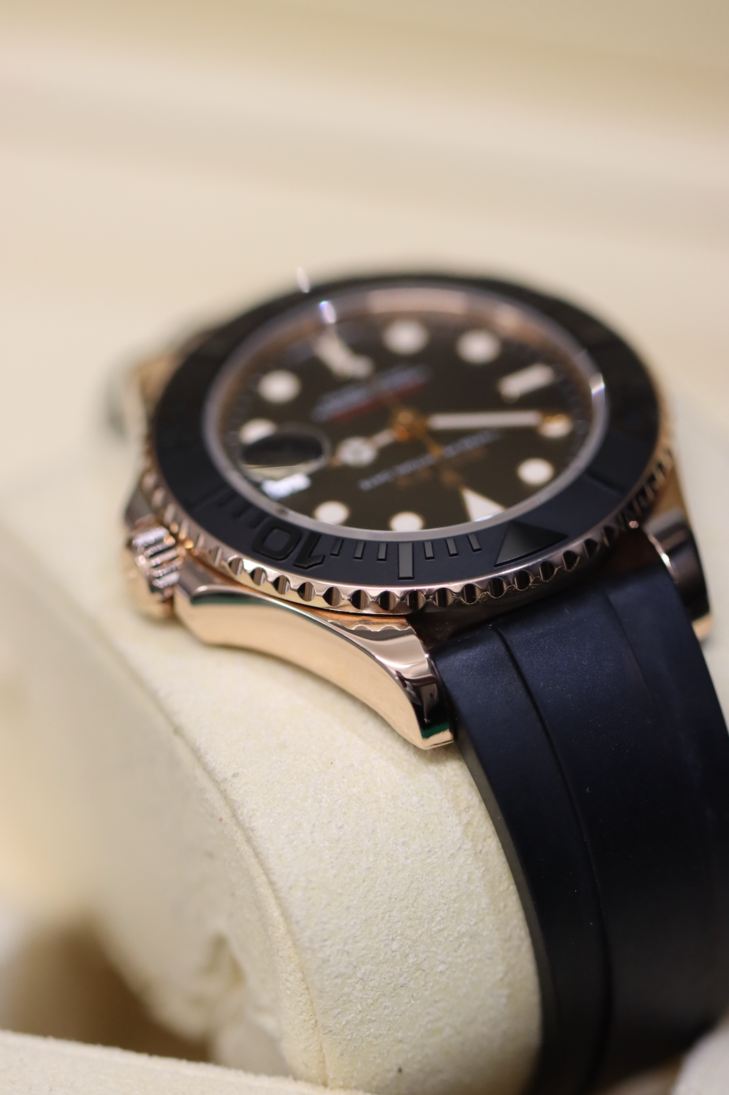 37mm Rolex Yacht-Master Everose Gold - Oyster Flex