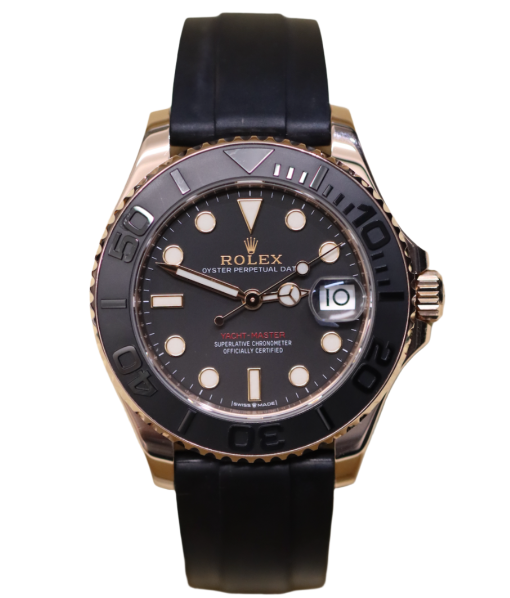37mm Rolex Yacht-Master Everose Gold - Oyster Flex