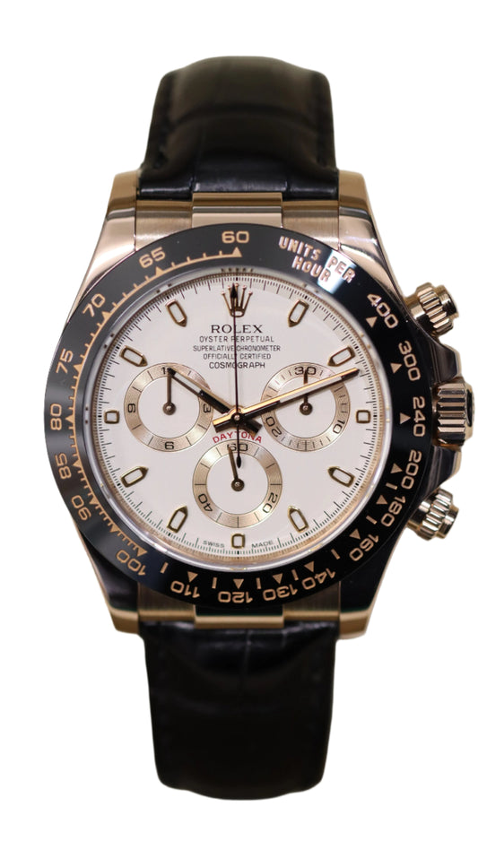 Rolex Daytona 116515LN - Ivory White - Everose Gold