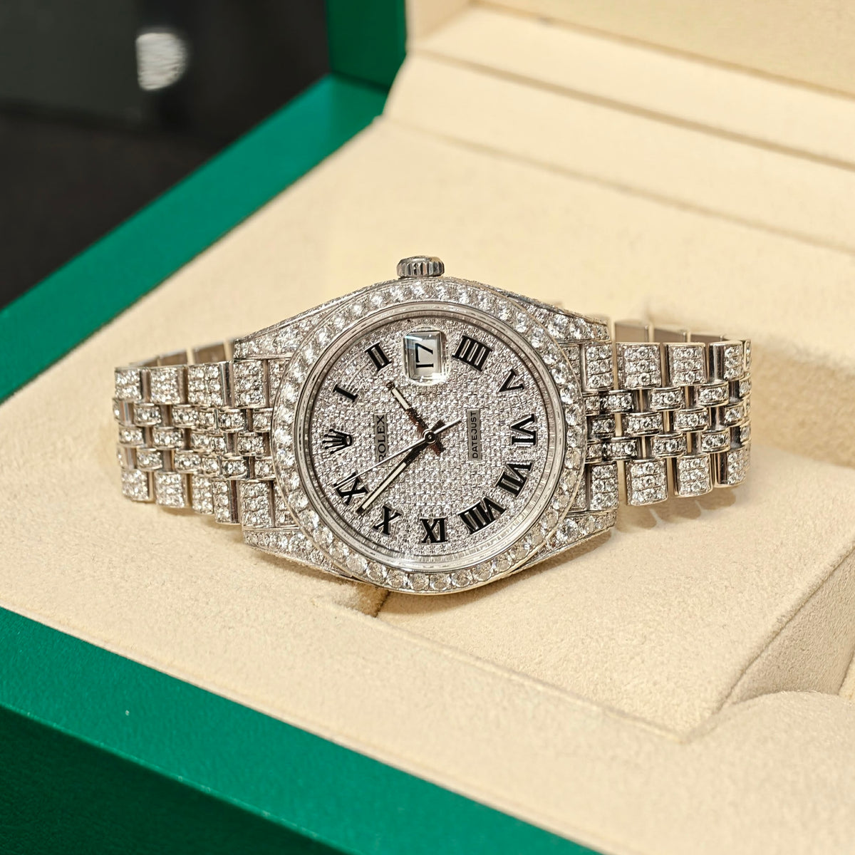 Rolex Datejust 41MM - 126300 - Custom Diamond Set F VS Naturals