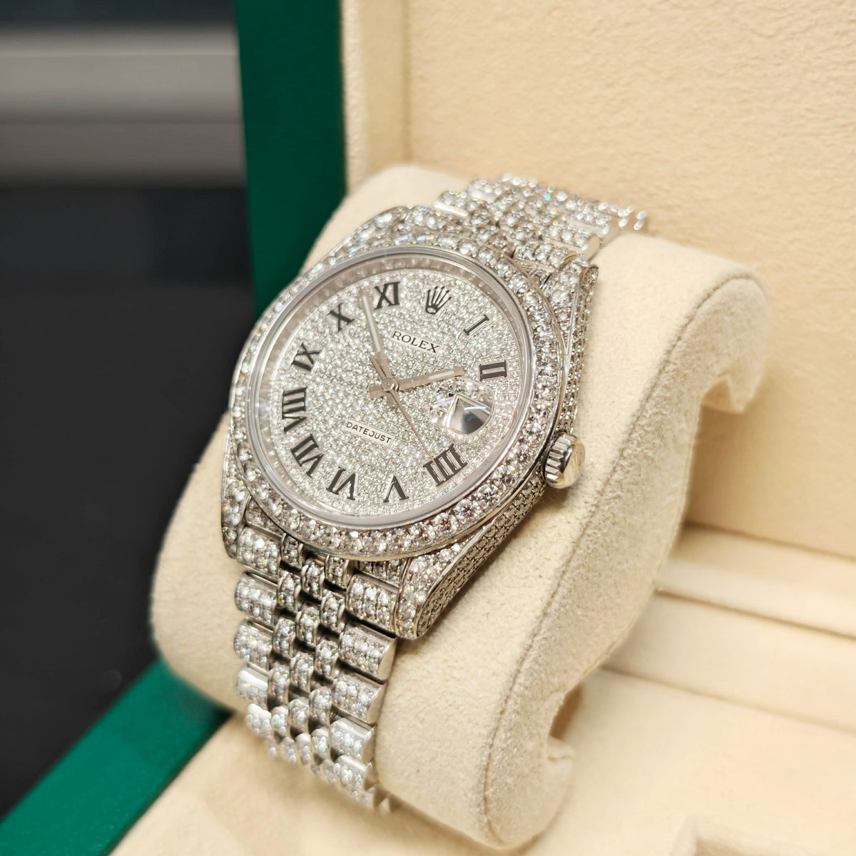 Rolex Datejust 41MM - 126300 - Custom Diamond Set F VS Naturals