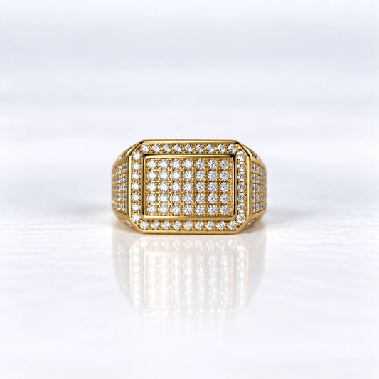10ct Yellow Gold 2.00ct Diamond-Set Men’s Ring