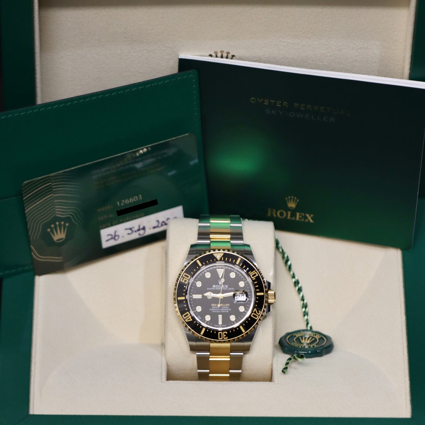 2020 Rolex Sea-Dweller SD43 - 126603 - 18K Gold & Steel