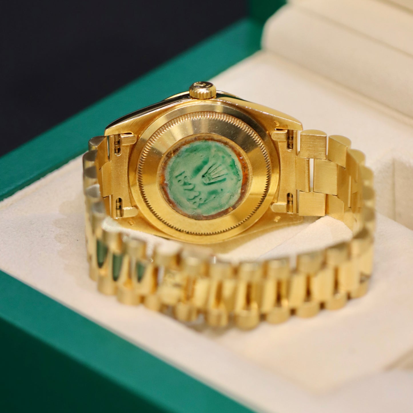 Rolex Day-Date 36MM - Rare Blue Sapphire & Diamond String Dial - 18238