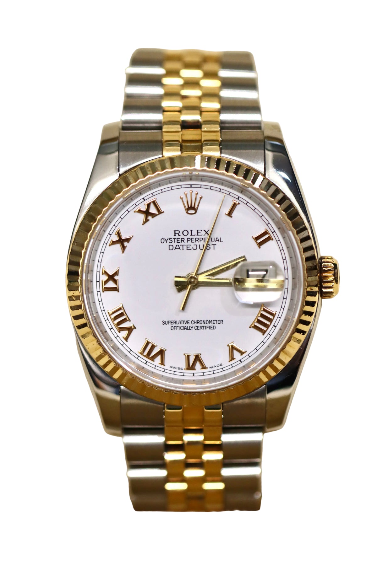 Rolex Datejust Two Tone Roman Numerals 36mm