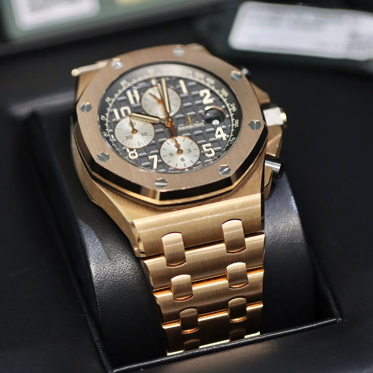 Audemars Piguet Offshore 'Brick' 18K Rose Gold - 26470OR - Full Set Box & Papers