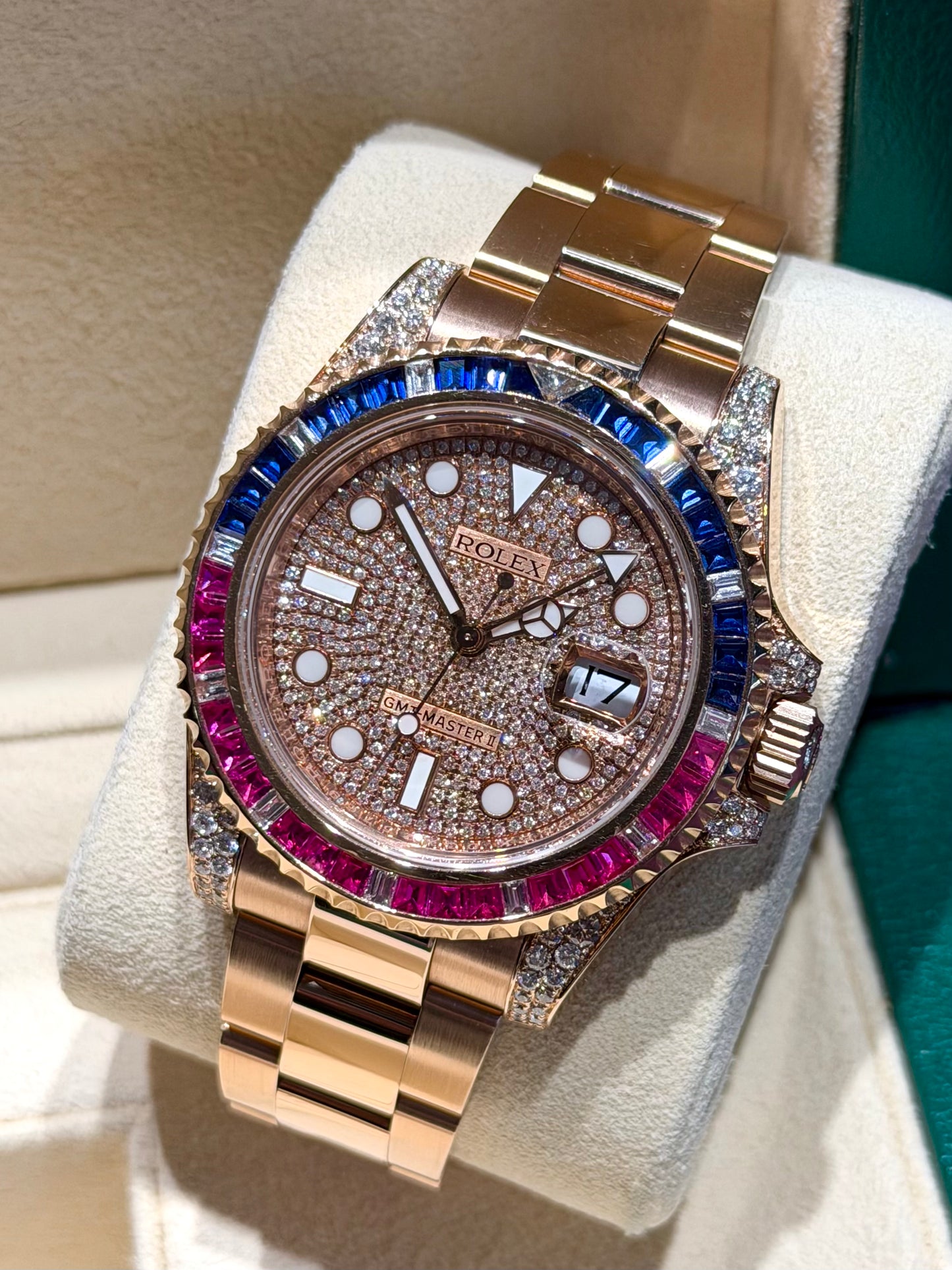 Rolex GMT-Master II 126715CHNR - Rubies - Sapphires - Diamonds