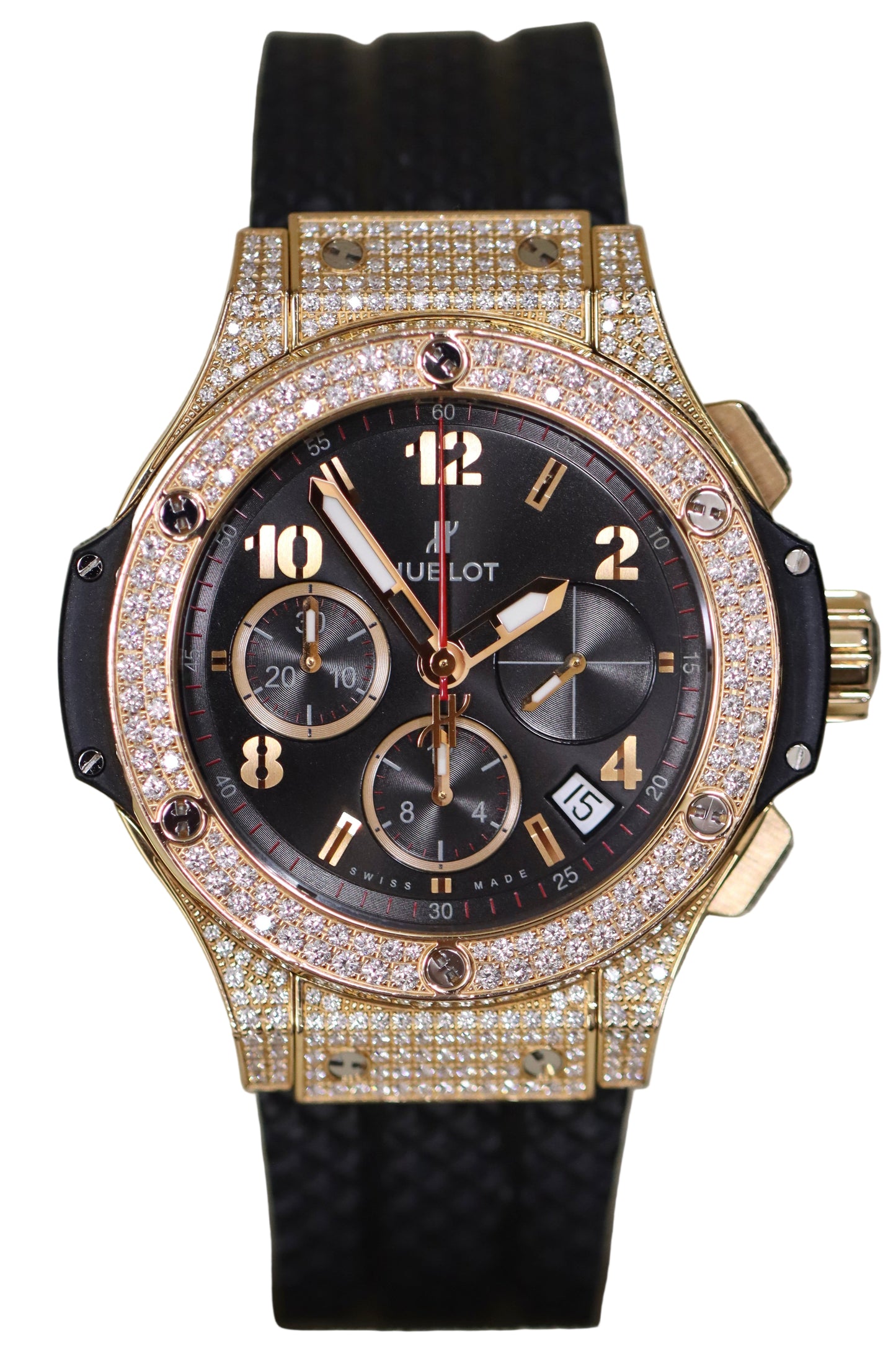 Hublot Classic Fusion KING-GOLD FACTORY PAVÉ Diamonds 41mm 341.PX.130.RX.174