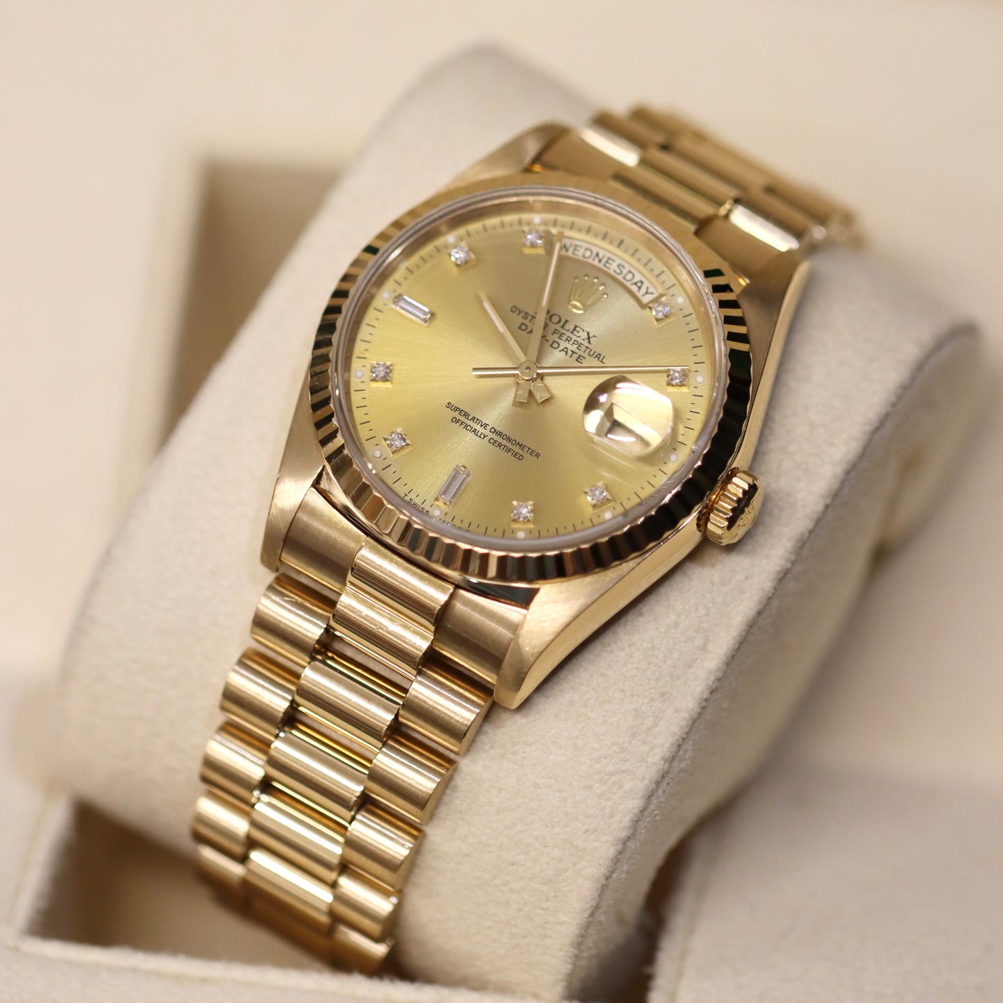 Rolex Day-Date 36MM - 18238 - Diamond Dial