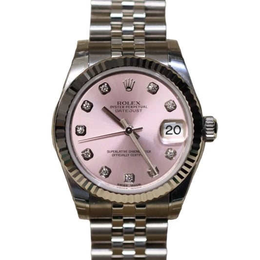 2016 Rolex Datejust 31MM - Factory Pink Diamond Dial - Unworn