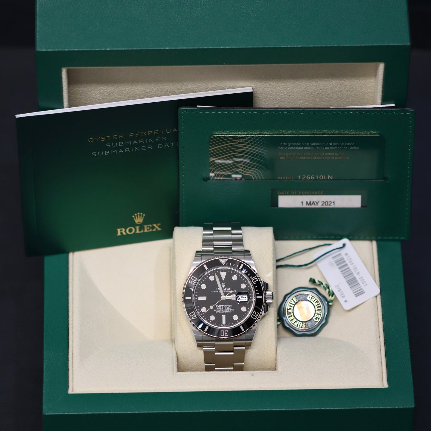 2021 Rolex Submariner Date 41MM - 126610LN