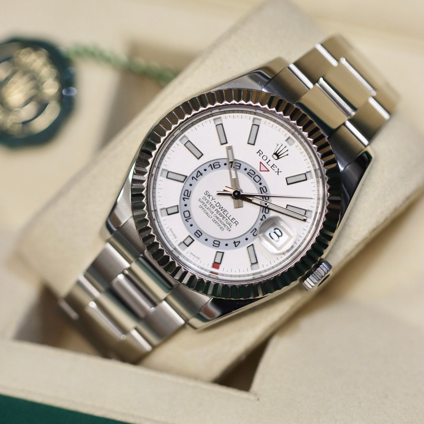 2019 Rolex Sky-Dweller 326934 - Steel - White Index - B&P