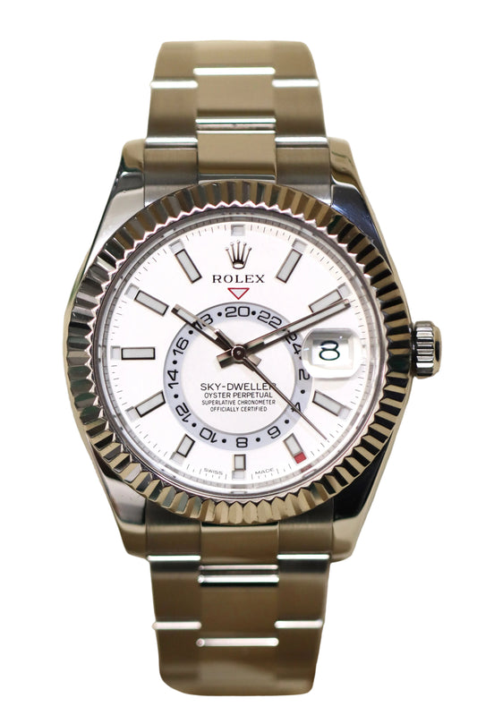 2019 Rolex Sky-Dweller 326934 - Steel - White Index - B&P
