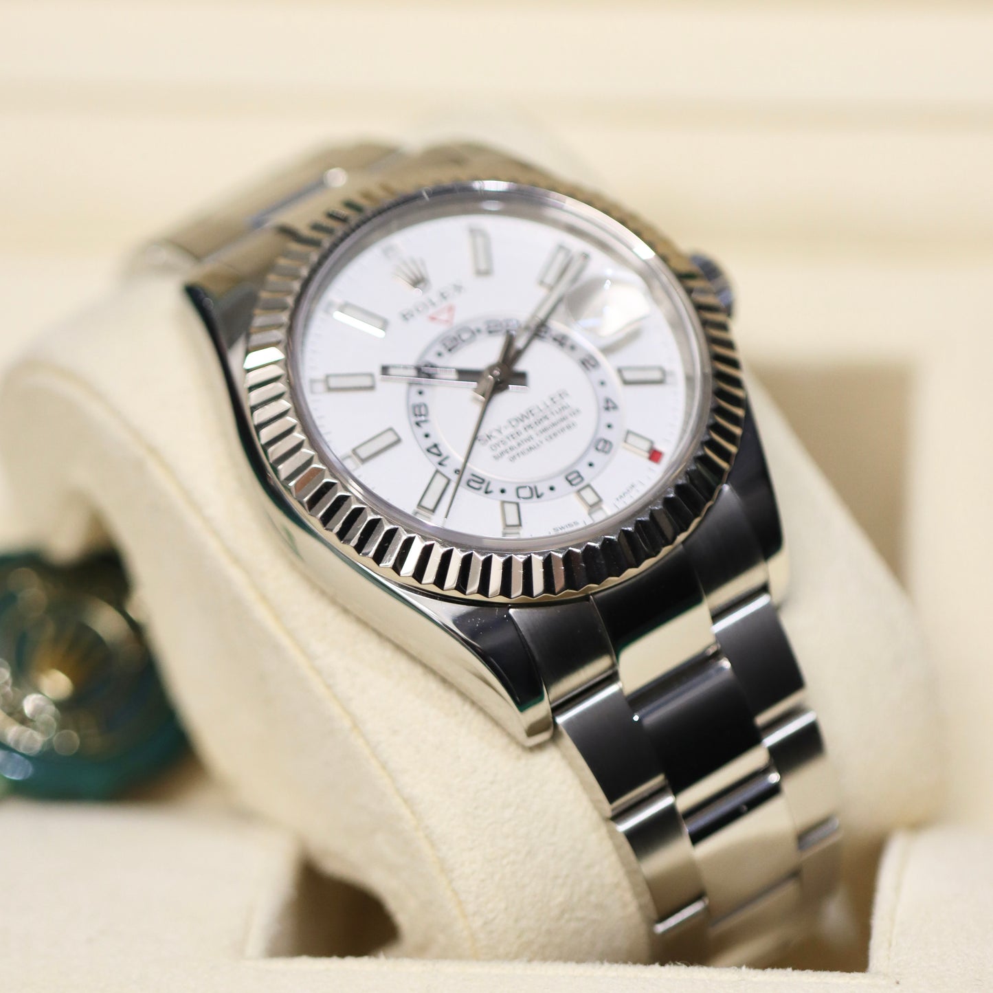 2019 Rolex Sky-Dweller 326934 - Steel - White Index - B&P