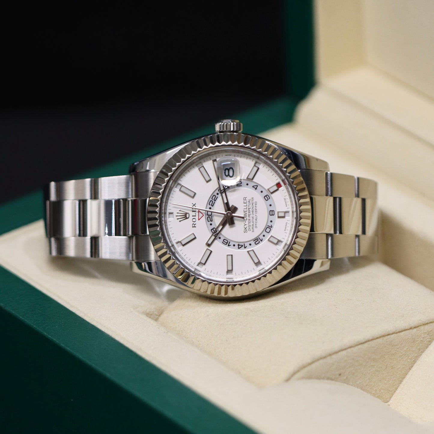 2019 Rolex Sky-Dweller 326934 - Steel - White Index - B&P