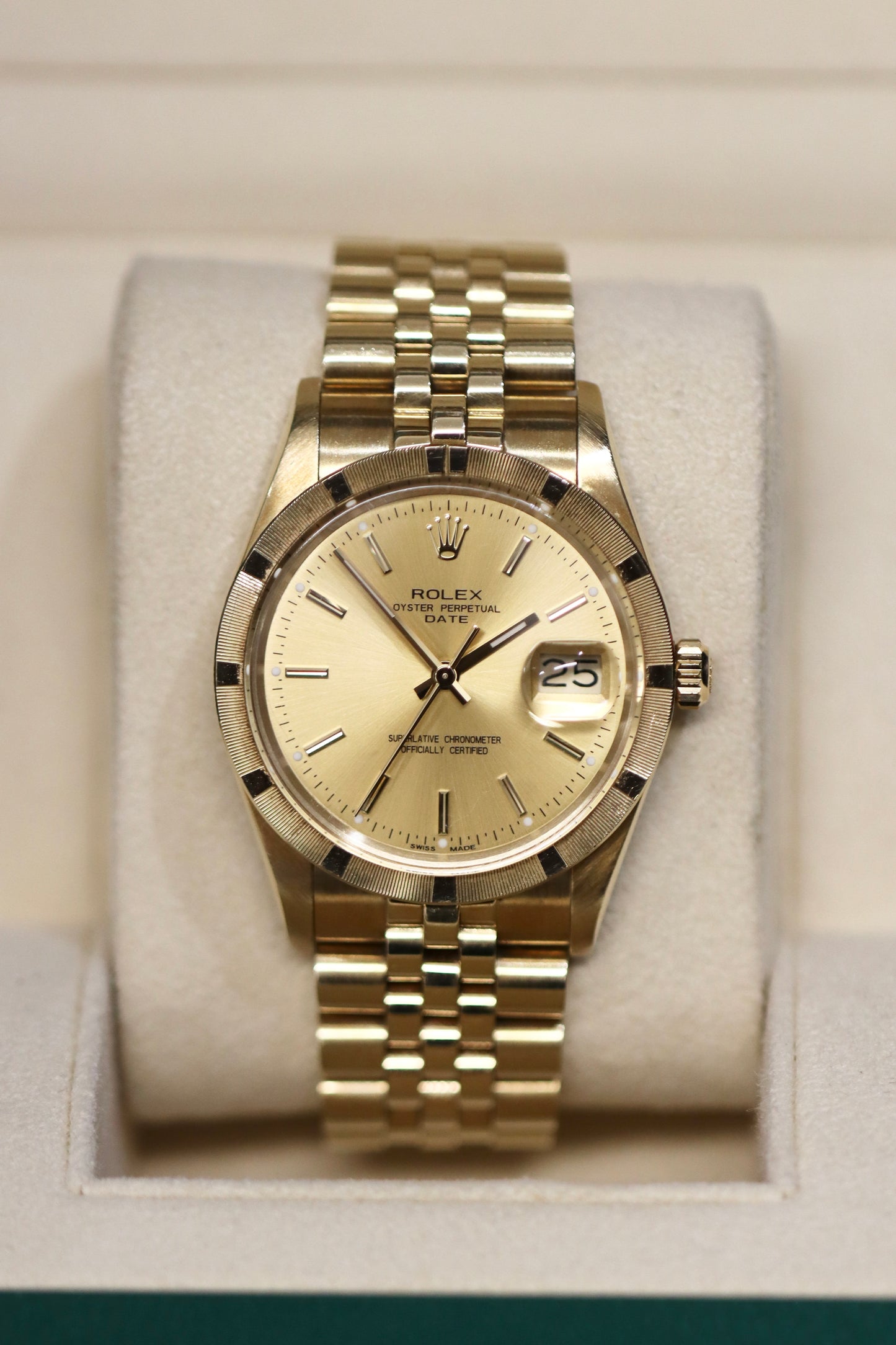14K Yellow Gold Rolex Date 36MM - Ref: 1503 - Rolex Serviced - B&P