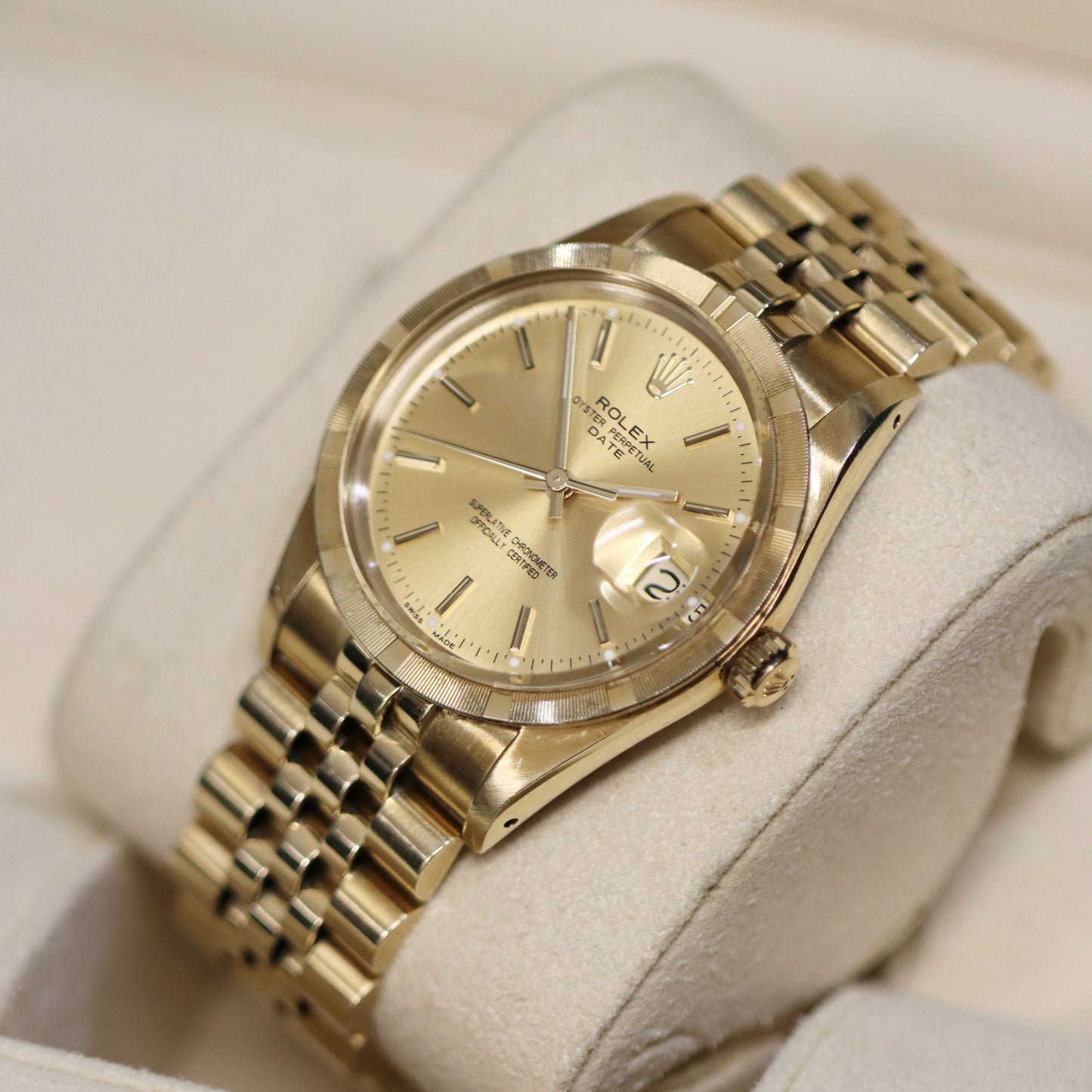 14K Yellow Gold Rolex Date 36MM - Ref: 1503 - Rolex Serviced - B&P