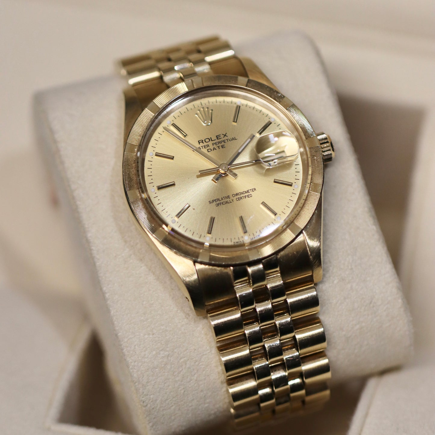 14K Yellow Gold Rolex Date 36MM - Ref: 1503 - Rolex Serviced - B&P