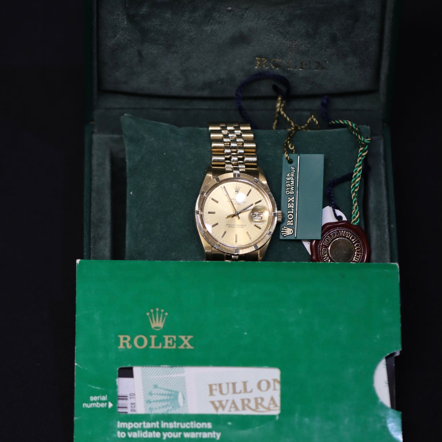14K Yellow Gold Rolex Date 36MM - Ref: 1503 - Rolex Serviced - B&P