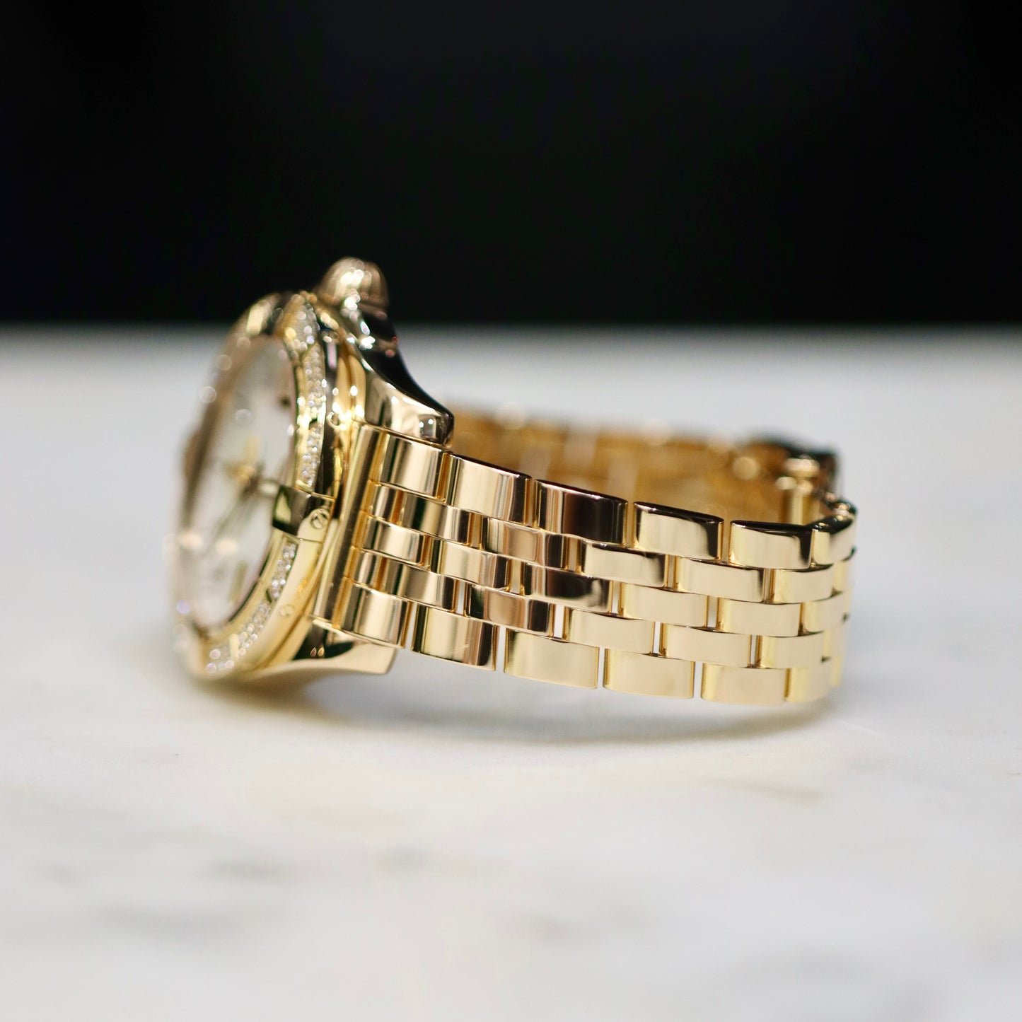 18K Yellow Gold Breitling Galactic 36MM - REF: H3733053 - MOP - Factory Diamonds