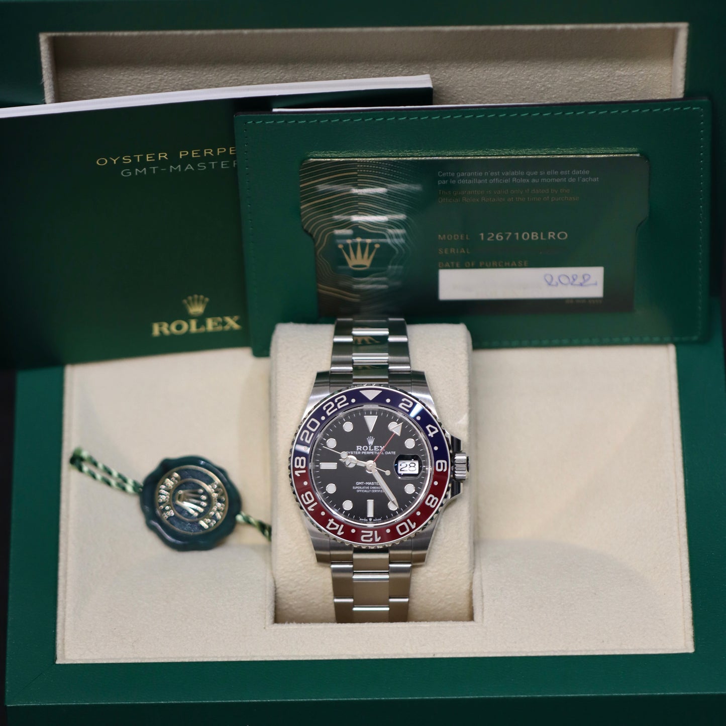 2022 Rolex GMT-MASTER II - PEPSI - 126710BLRO - Box & Papers
