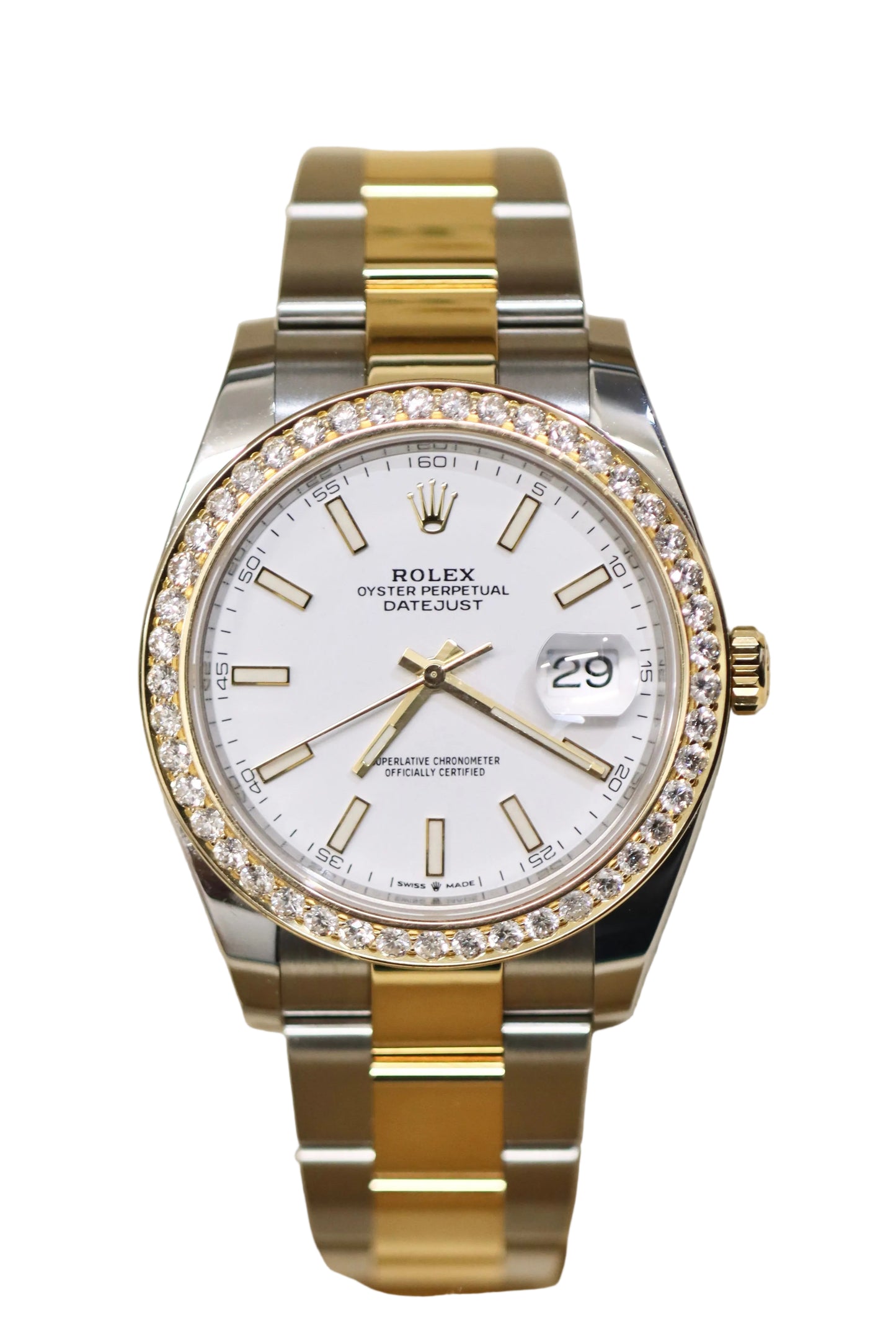 Rolex Datejust 41MM - F VS Diamonds Bezel - Box & Papers