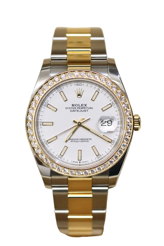 Rolex Datejust 41MM - F VS Diamonds Bezel - Box & Papers