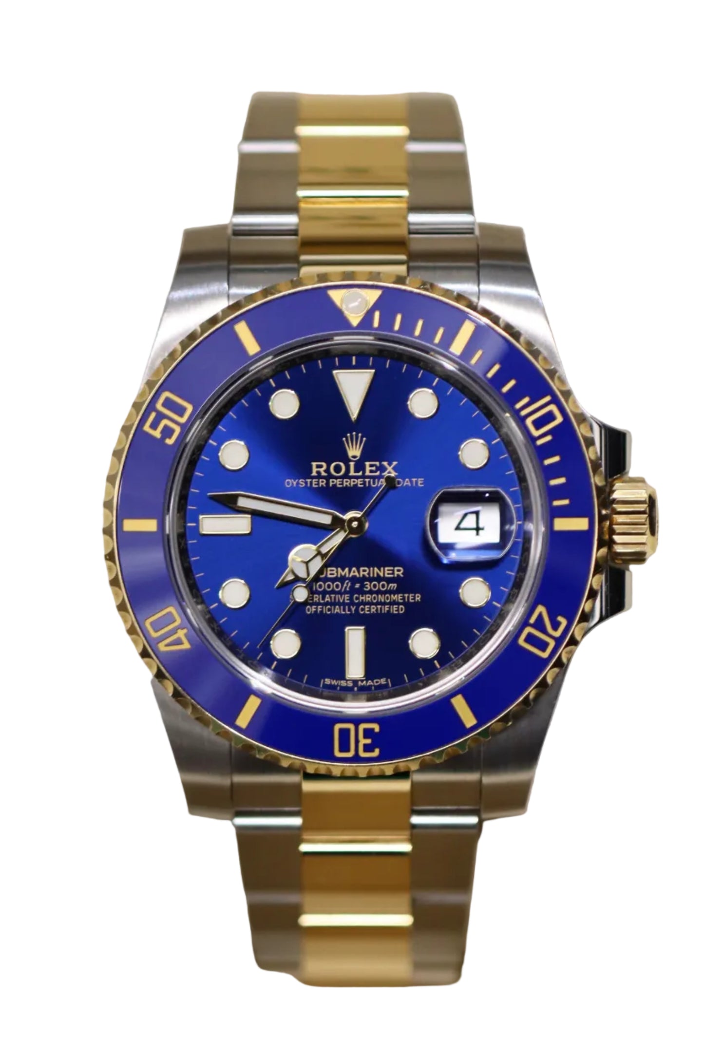 2016 Rolex Submariner 'Bluesy' 116613LB - Box and Papers