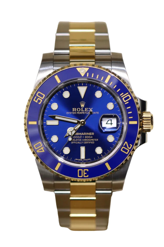 2016 Rolex Submariner 'Bluesy' 116613LB - Box and Papers