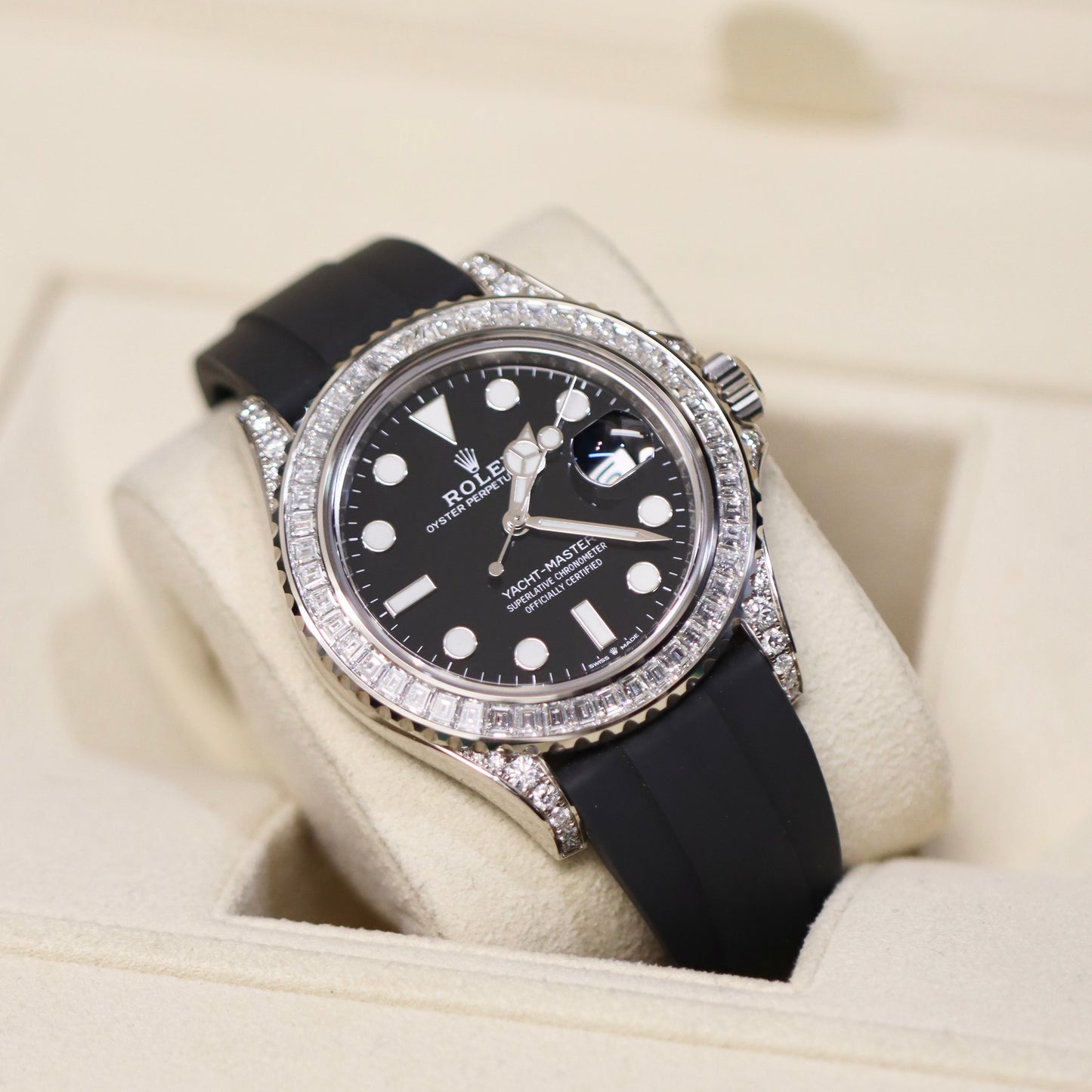 18K White Gold - Rolex Yacht-Master - 42MM - Factory Diamonds - 226679TBR - Box & Papers