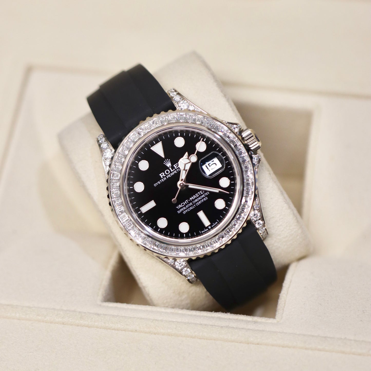 18K White Gold - Rolex Yacht-Master - 42MM - Factory Diamonds - 226679TBR - Box & Papers