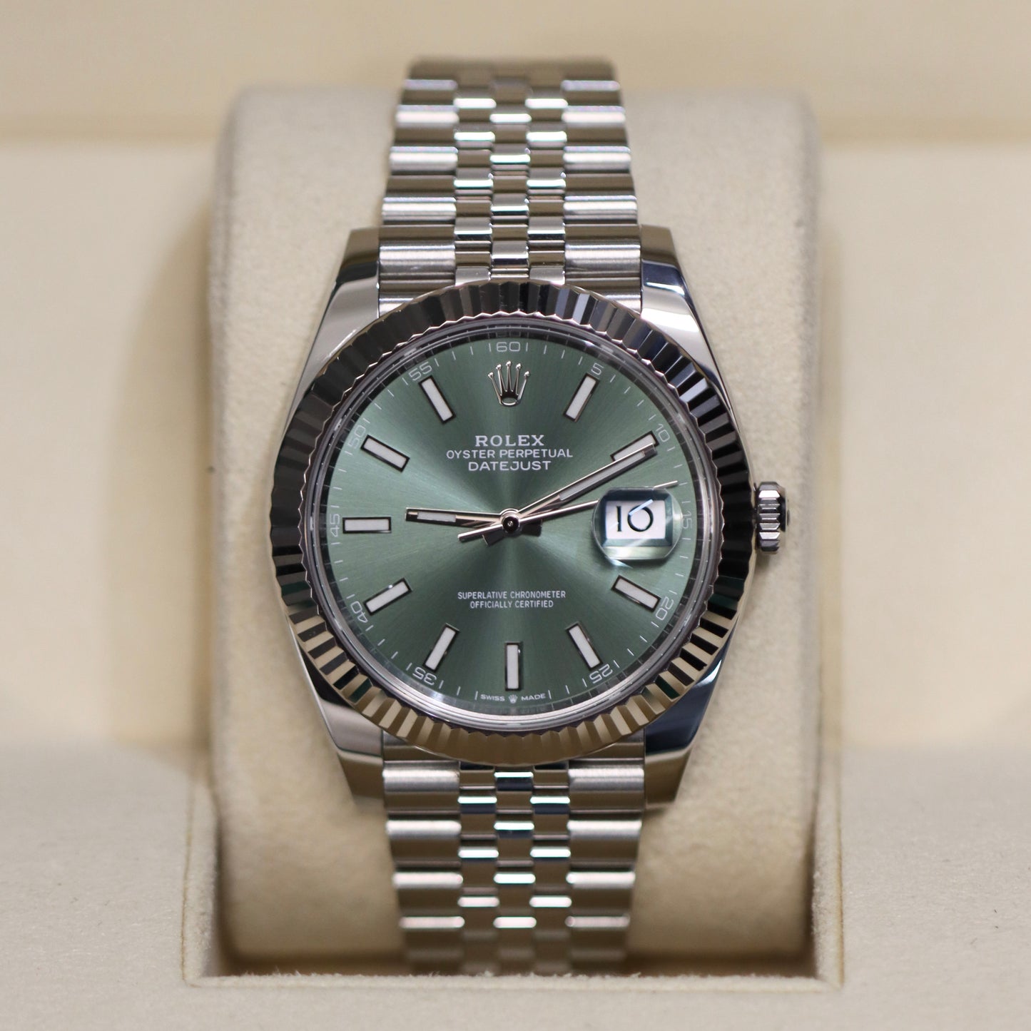 Rolex Datejust 41MM - Mint Green - B&P - Full Set - 126334