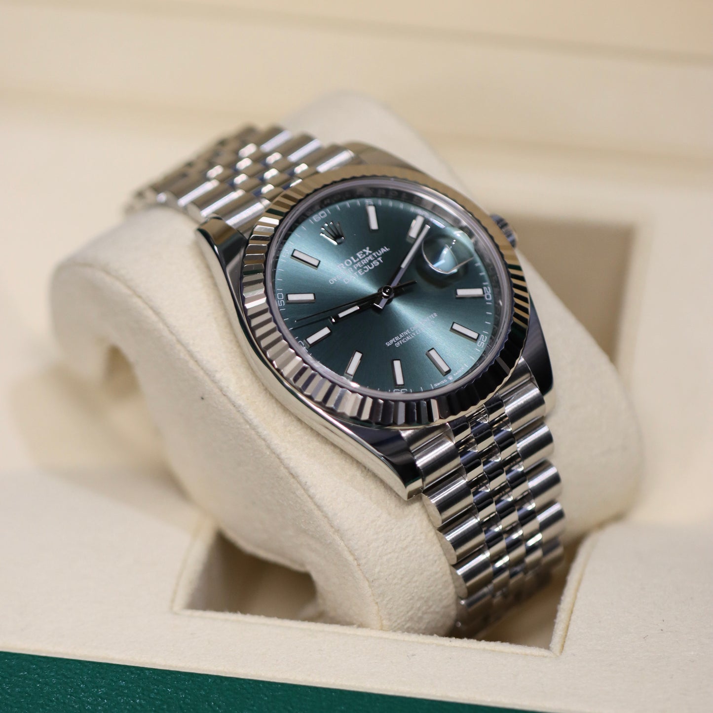 Rolex Datejust 41MM - Mint Green - B&P - Full Set - 126334
