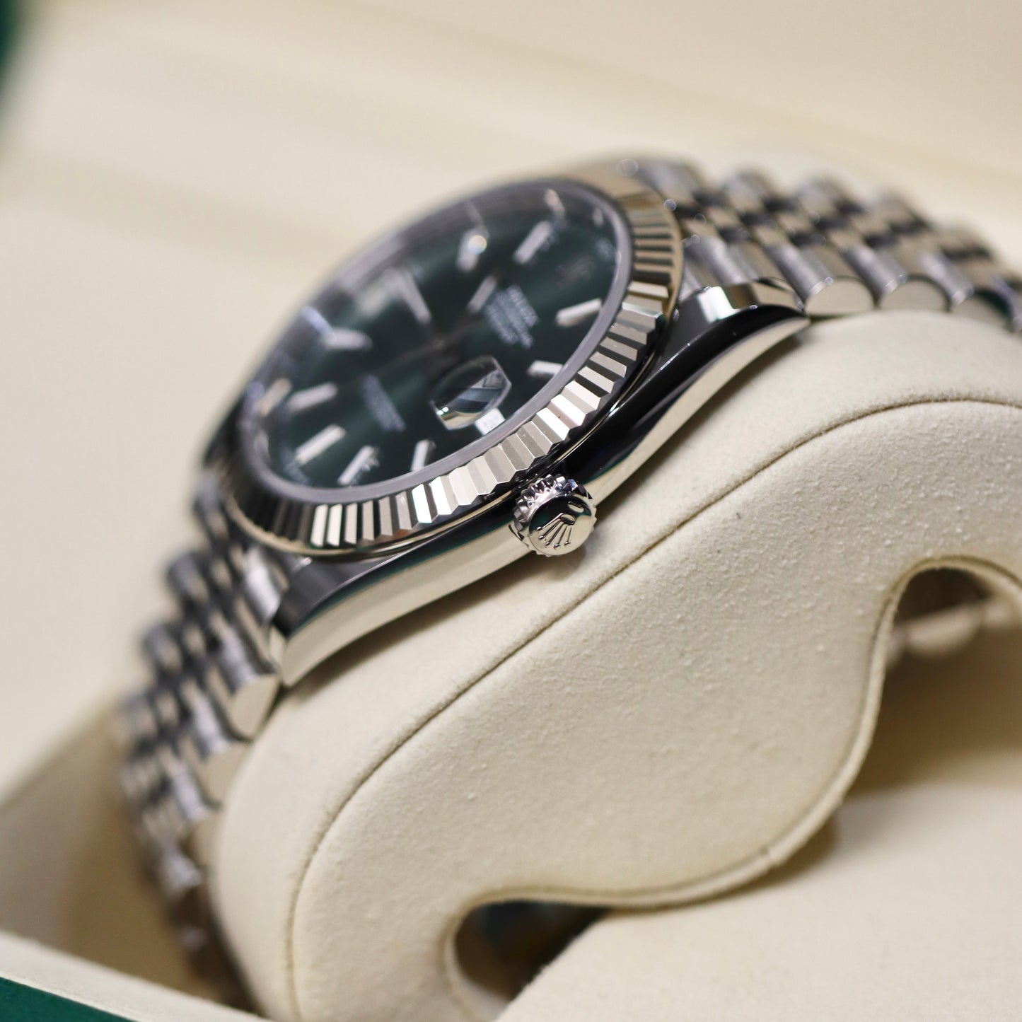 2025 Rolex Datejust 41MM - Mint Green - Fluted Jubilee
