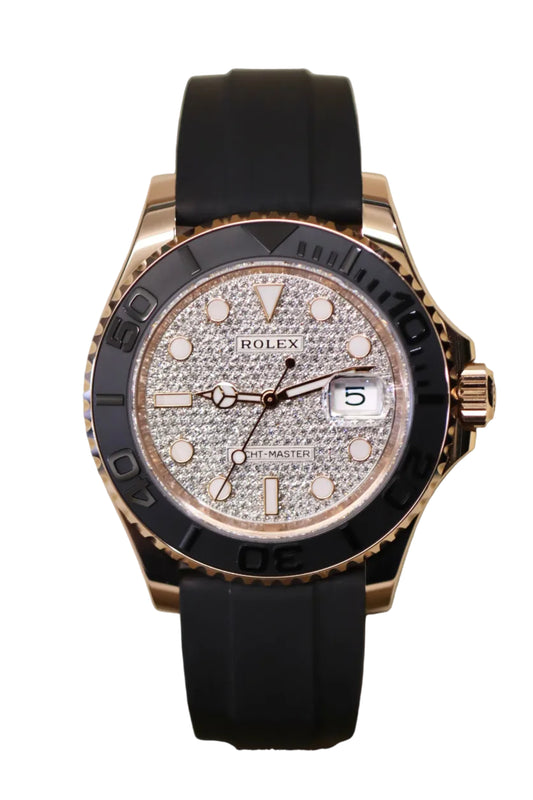 Discontinued - 2024 Rolex Yacht-Master 126655 - Factory Pave Diamond Dial