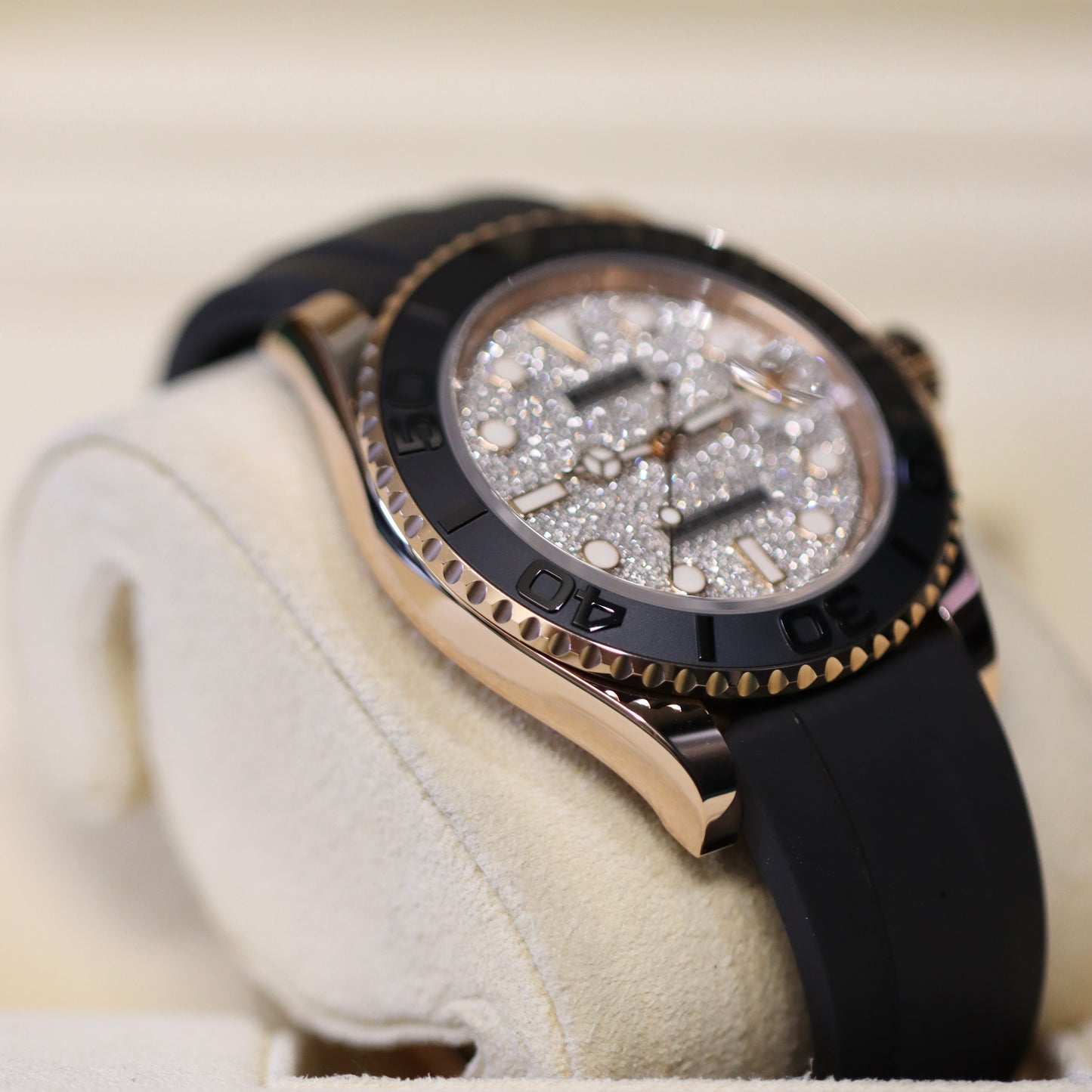 Discontinued - 2024 Rolex Yacht-Master 126655 - Factory Pave Diamond Dial