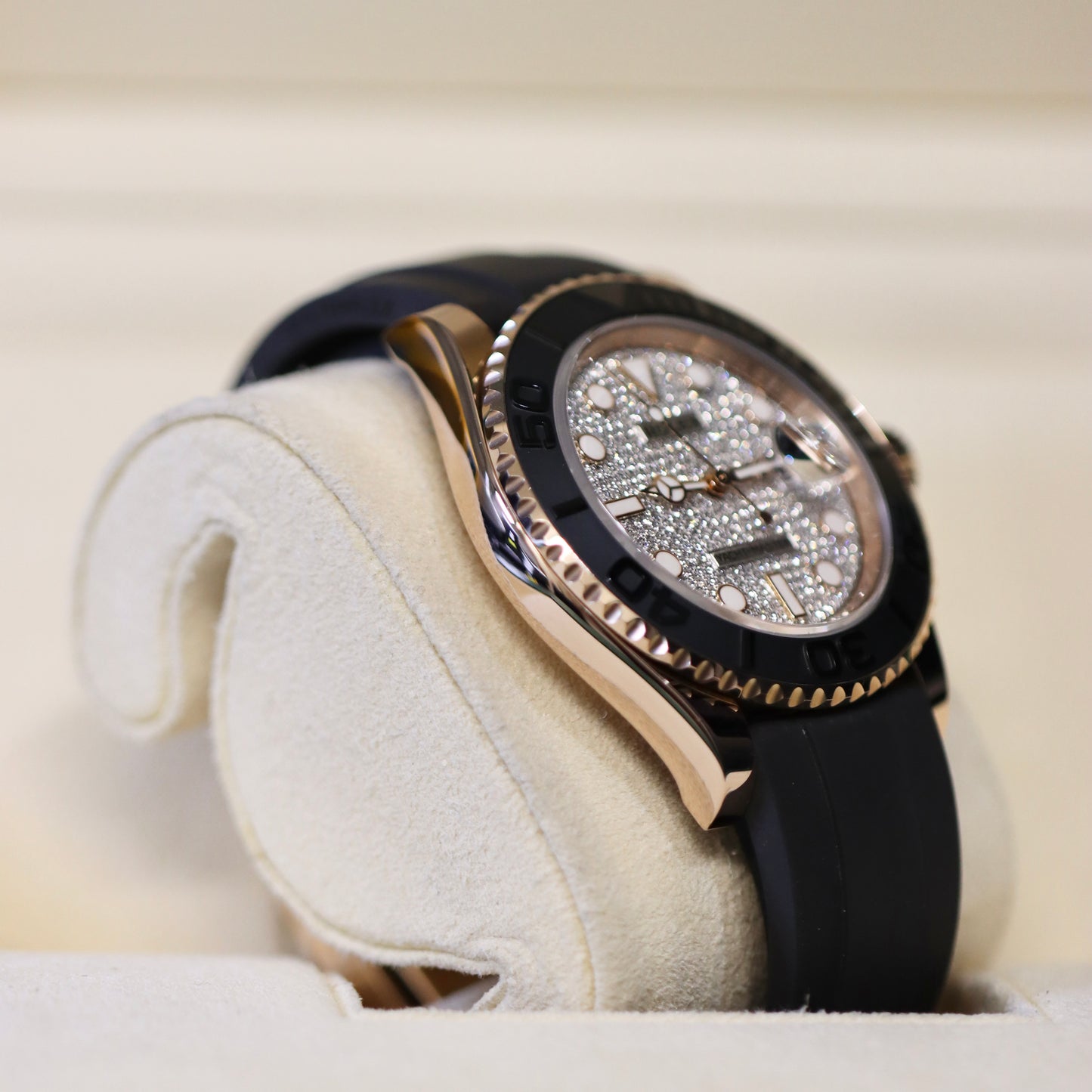 Discontinued - 2024 Rolex Yacht-Master 126655 - Factory Pave Diamond Dial