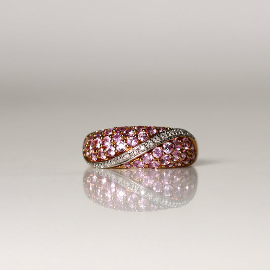 9ct Yellow Gold Pink Sapphire Ring