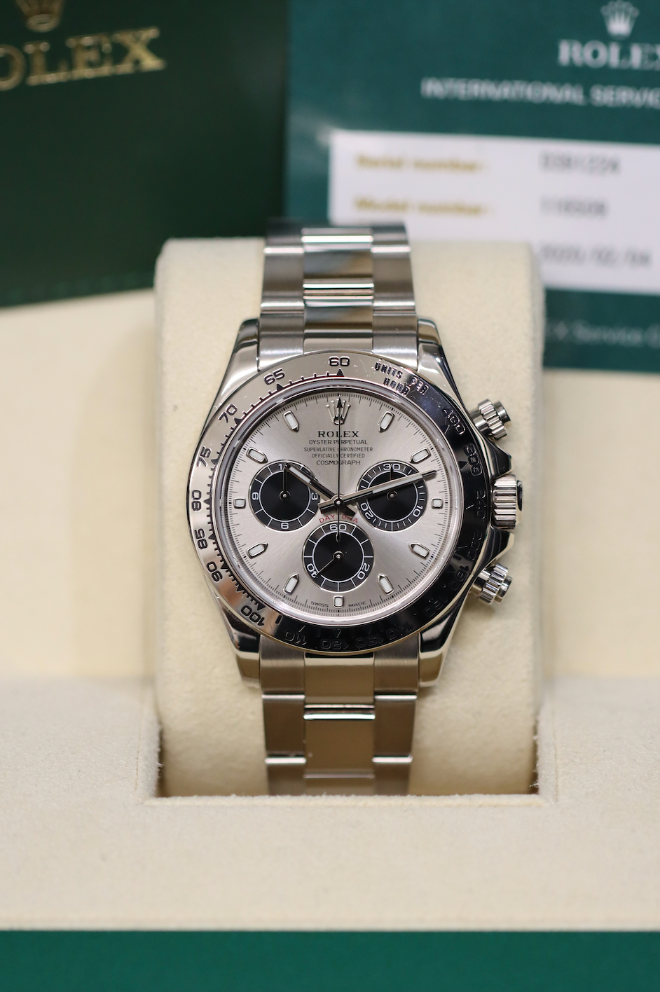18K WG Daytona 40mm - Ghost Dial - 116509